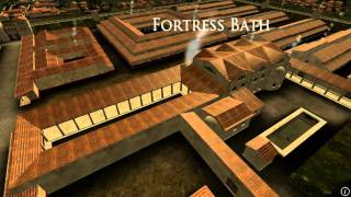 Animation of ancient Roman Fort in Caerleon Wales [upl. by Atteloj]