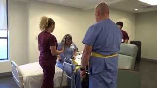 Physical Therapy Transfer Training  How To Transfer From Wheelchair To Bed [upl. by Richards950]