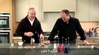 How to make a frappé coffee using an aerolatte milk frother [upl. by Nnyloj]