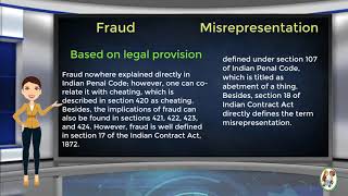 What is Difference Between Fraud amp Misrepresentation [upl. by Arised]