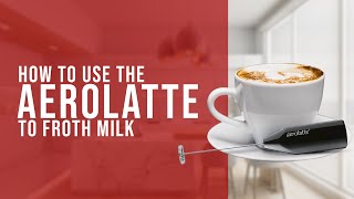 How To Use the AeroLatte To Froth Milk [upl. by Nevur]