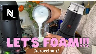 How To Foam Milk With Aeroccino 3 Make Coffee With Foam Tips amp Tricks  Easy Foamed Latte Recipe [upl. by Kaleb]