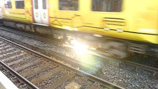 Merseyrail 507 009 making arcs at Birkdale station [upl. by Floridia]