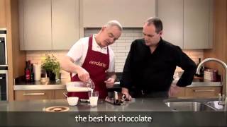 How to make a hot chocolate using an aerolatte milk frother [upl. by Lika]